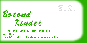 botond kindel business card